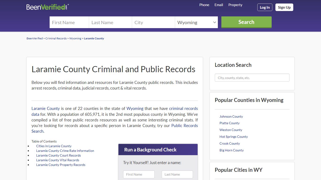 Laramie County Arrest Records in WY - Court & Criminal Records ...